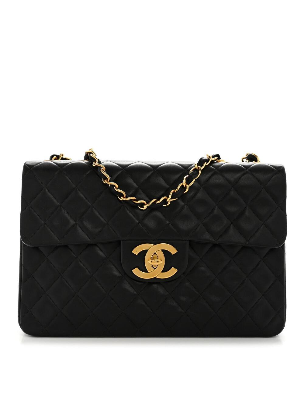 Chanel Lambskin Quilted Xl Jumbo Single #325618C36B